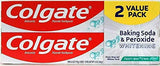 Colgate Frosty Mint Whitening Toothpaste – Simple Two-Step Oral Care Combining Whitening and Cavity Defense, Twin Pack 2 x 6 oz