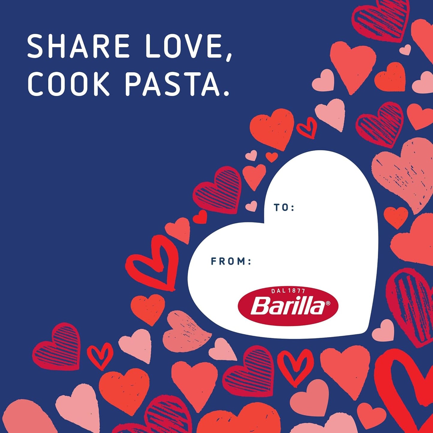 Barilla A Sign of Love Heart Pasta – Limited Edition Valentine's Gift for Her, Heart Gift Tag Included on the Box