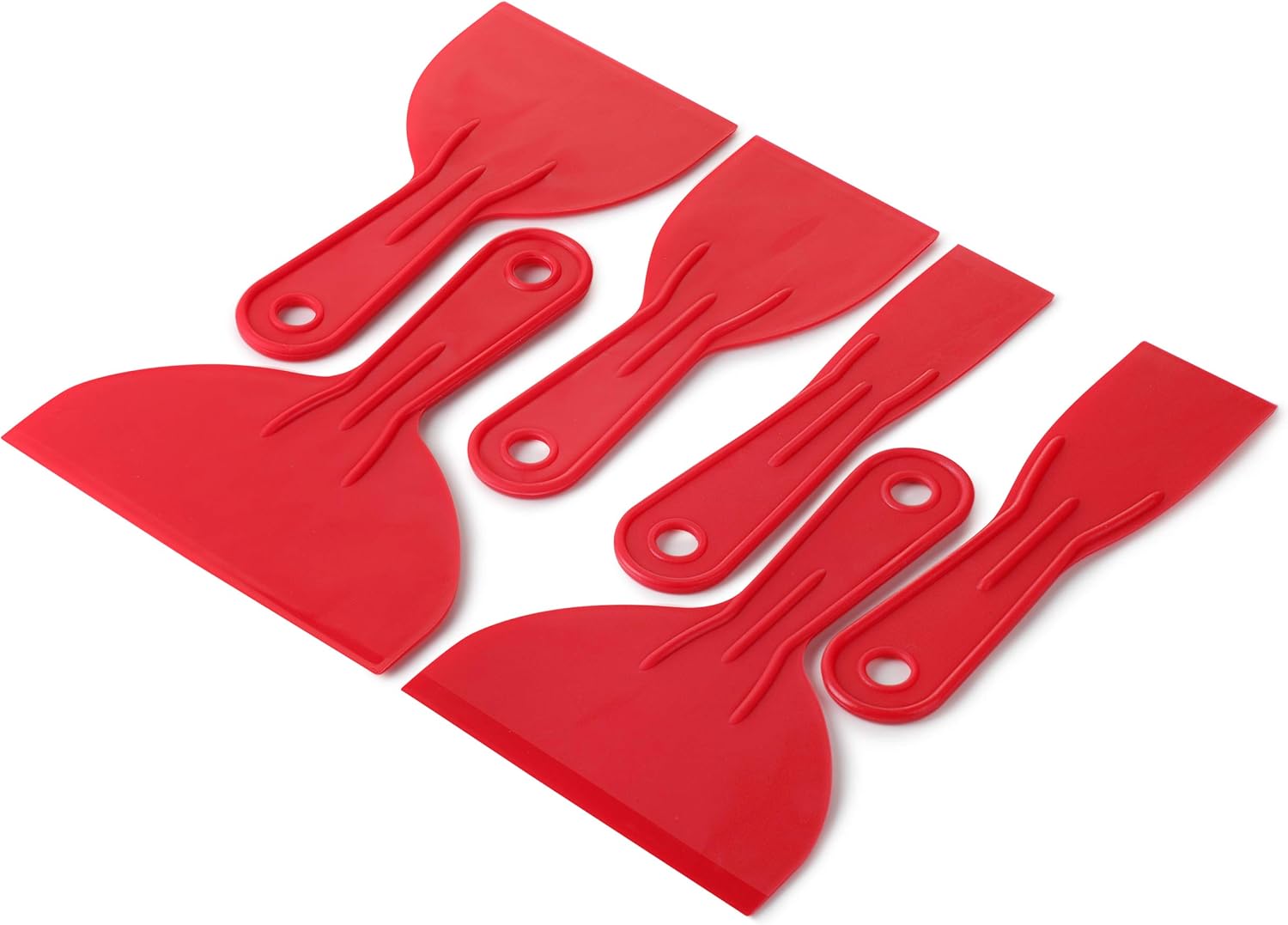 Bates Minimalist Putty Knife Set of 6 - Clutter-Free Wall Repair Kit, One Simple Set Covers All Sizes