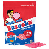 Bazooka Bubble Gum Sugar-Free Chewing Gum – Smart Choice for Sugar-Conscious Adults, Midday Craving Fix Without the Guilt, 120 Ct