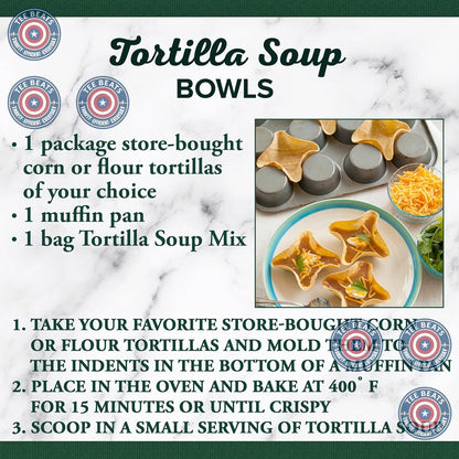 Bear Creek Tortilla Soup Mix – Stove and Microwave Safe Family Dinner for School Night Schedules