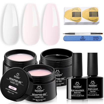 Beetles Builder Gel Manicure System – Less-Is-More Kit for Uncluttered Beauty Counters and Travel Bags