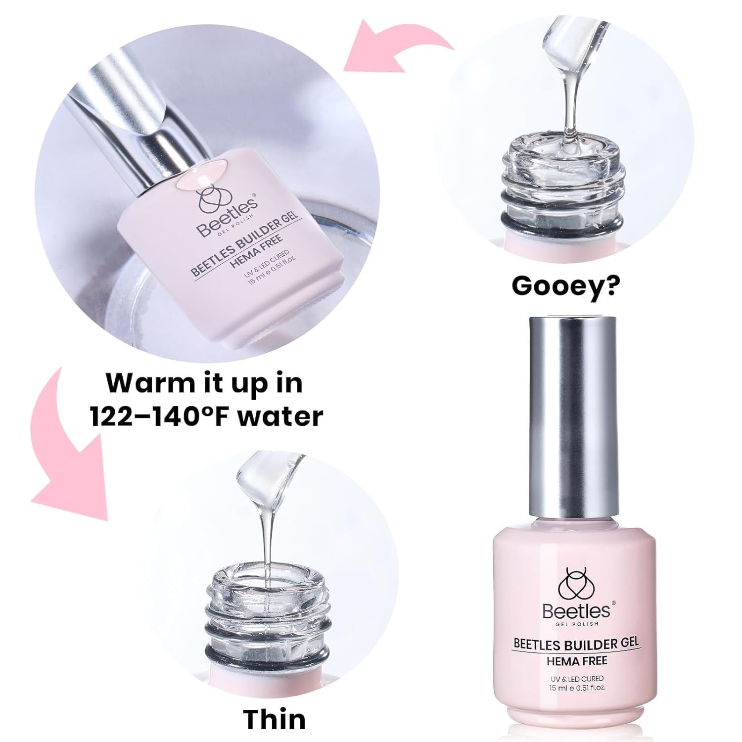 Beetles Builder Gel Sheer Breeze – Soothing DIY Manicure for Wellness-Focused Beginners