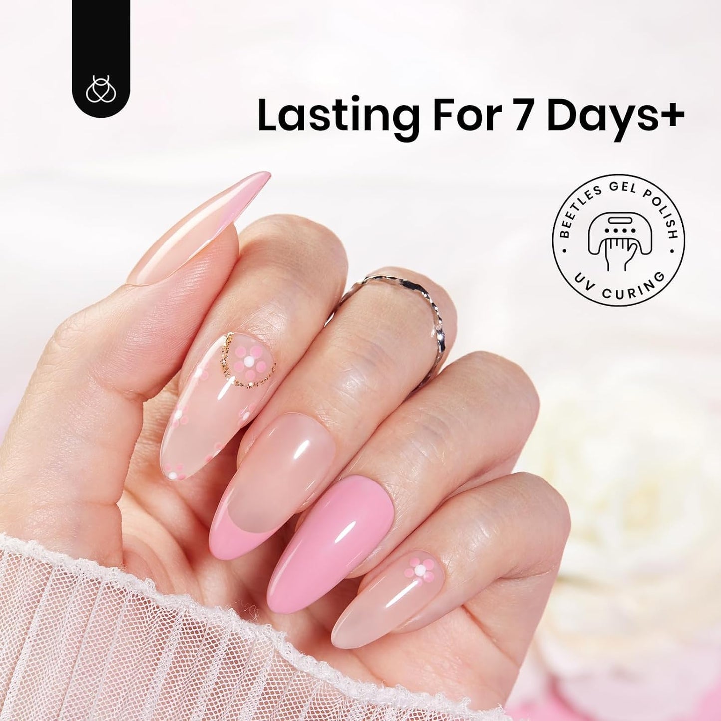 Beetles Peel Off Gel Base Coat for Dorm Room Minimalist Setup, No Acetone Required