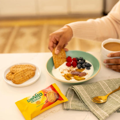 belVita Cranberry Orange Breakfast Biscuits – Mid-Morning Office Snack to Beat the 10am Energy Crash, 8 Individually Wrapped Packs