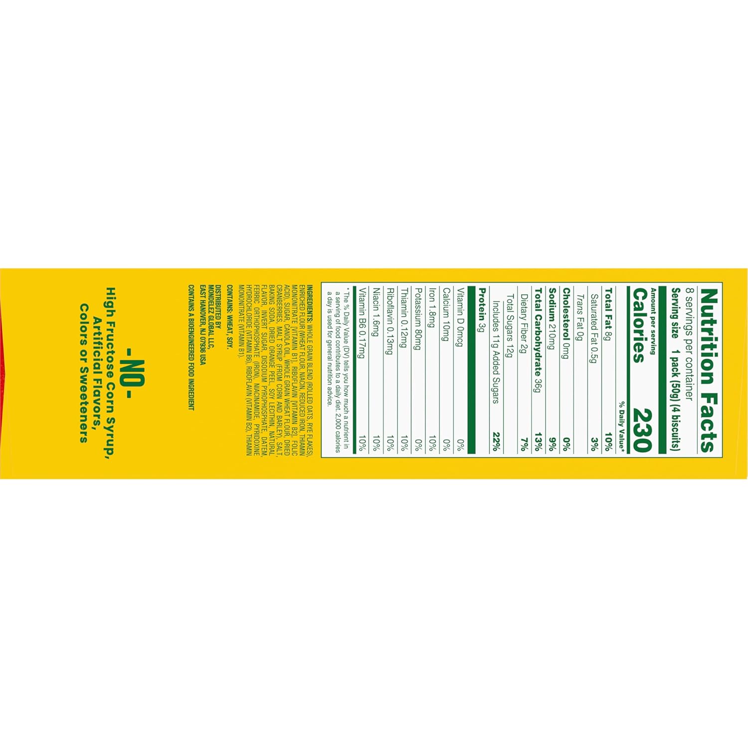 belVita Cranberry Orange Breakfast Biscuits – Mid-Morning Office Snack to Beat the 10am Energy Crash, 8 Individually Wrapped Packs
