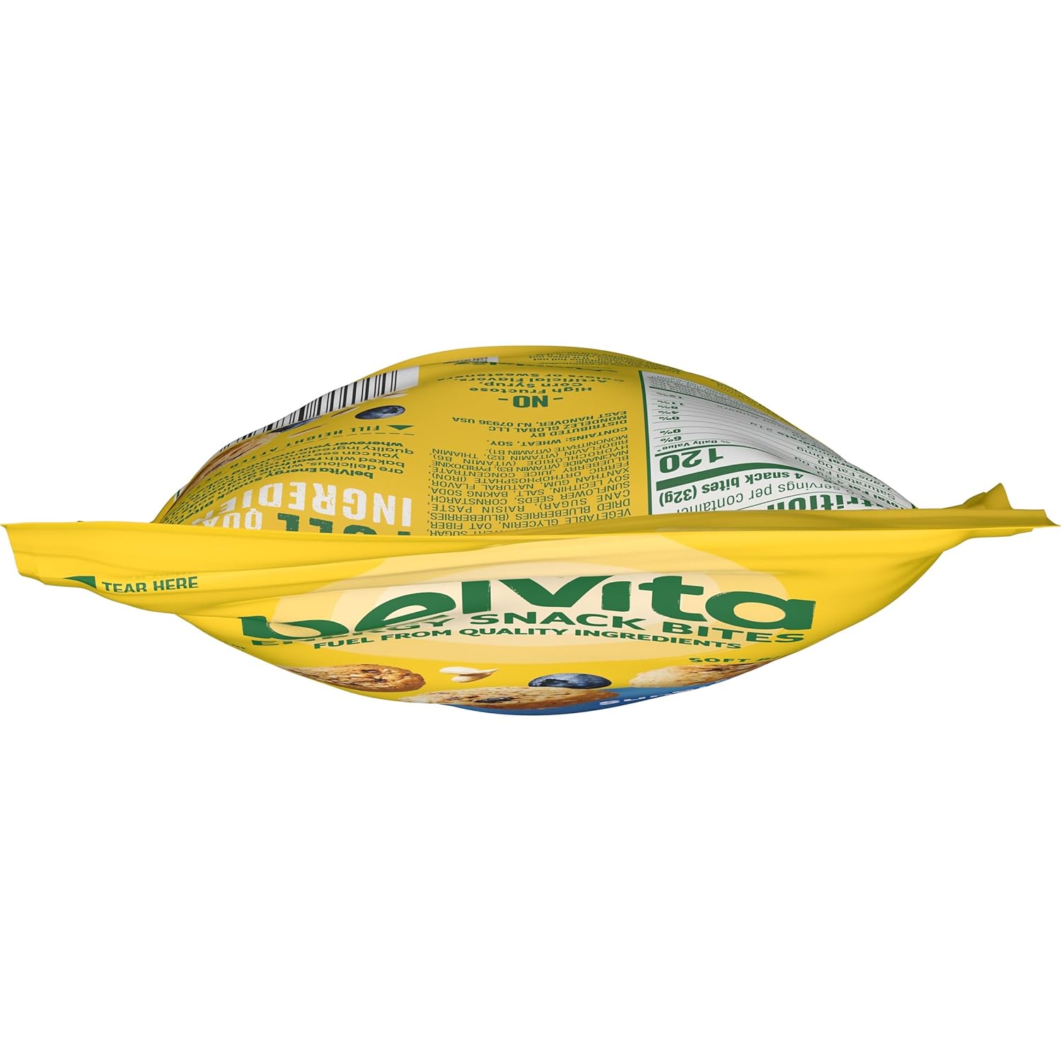 belVita Energy Bites Blueberry Sunflower Seed – Travel-Friendly Pack for Hotel Room and Carry-On