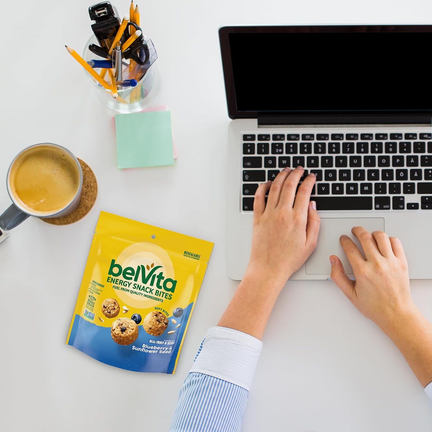 belVita Energy Bites Blueberry Sunflower Seed – Travel-Friendly Pack for Hotel Room and Carry-On