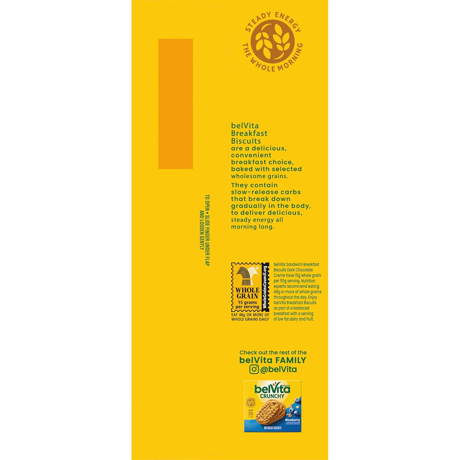 belVita Slow-Release Breakfast Bars – Wholesome Sweet Craving Fix for Health-Conscious Snackers, 12-Pack