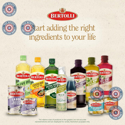 Bertolli Extra Virgin Olive Oil Rich Taste 32 fl oz – Garden-to-Table Oil for Outdoor Herb Harvests