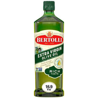 Bertolli Extra Virgin Olive Oil Rich Taste 32 fl oz – Garden-to-Table Oil for Outdoor Herb Harvests