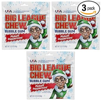 Big League Chew Cotton Candy Bubble Gum 3-Pack - Heat-Stable Foil Packs for Picnic Tables, Bleachers, and Concession Stands