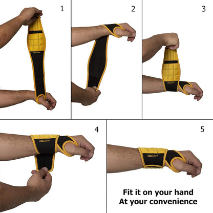 BINYATOOLS Magnetic Wristband – Portable Magnetic Tool Belt Alternative for Camping, Patio, and Backyard Repairs