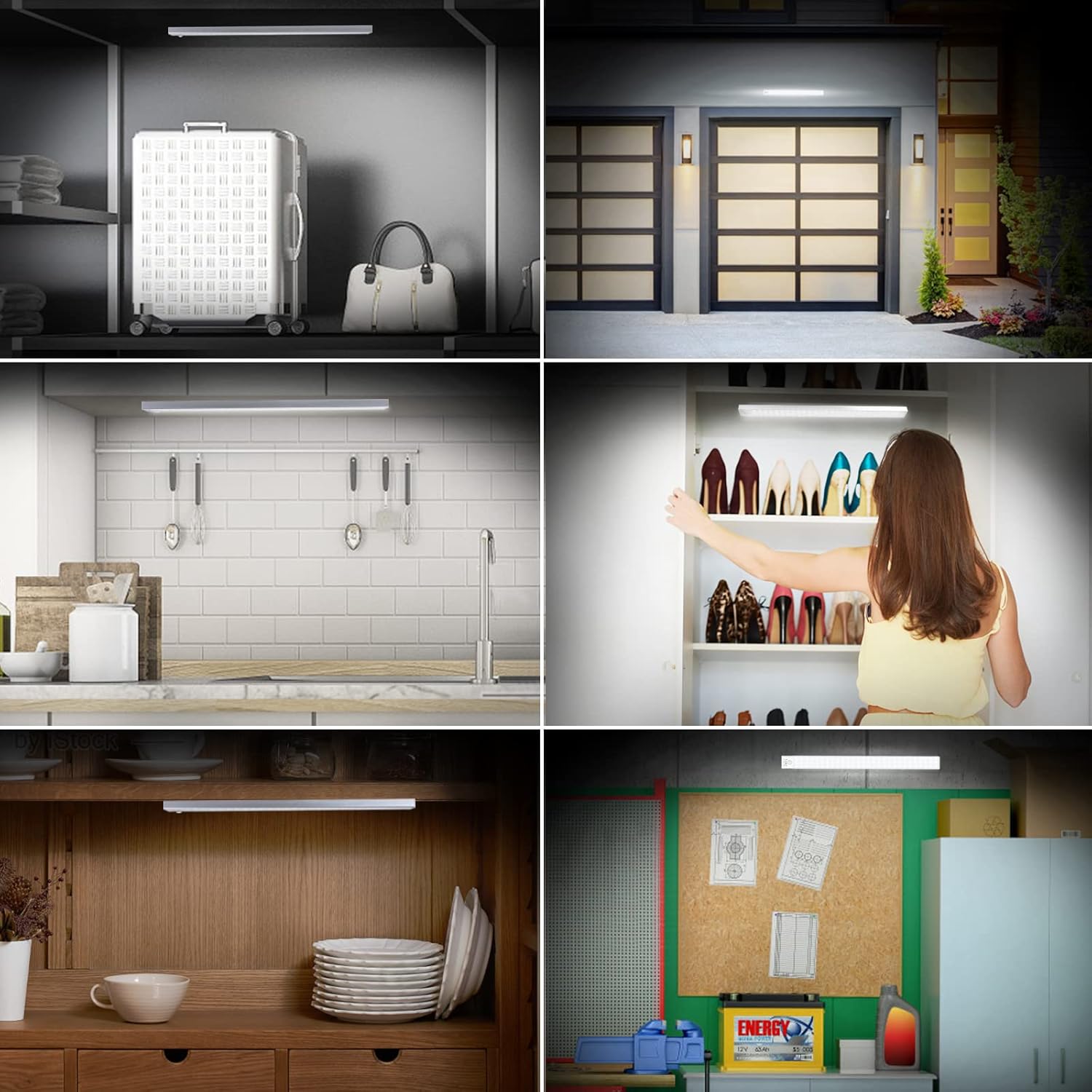 BLS 220 Lumen Rechargeable Motion Light – Smoke-Free, Heat-Free Safety Lighting for Closets, Pantries, and Bathrooms
