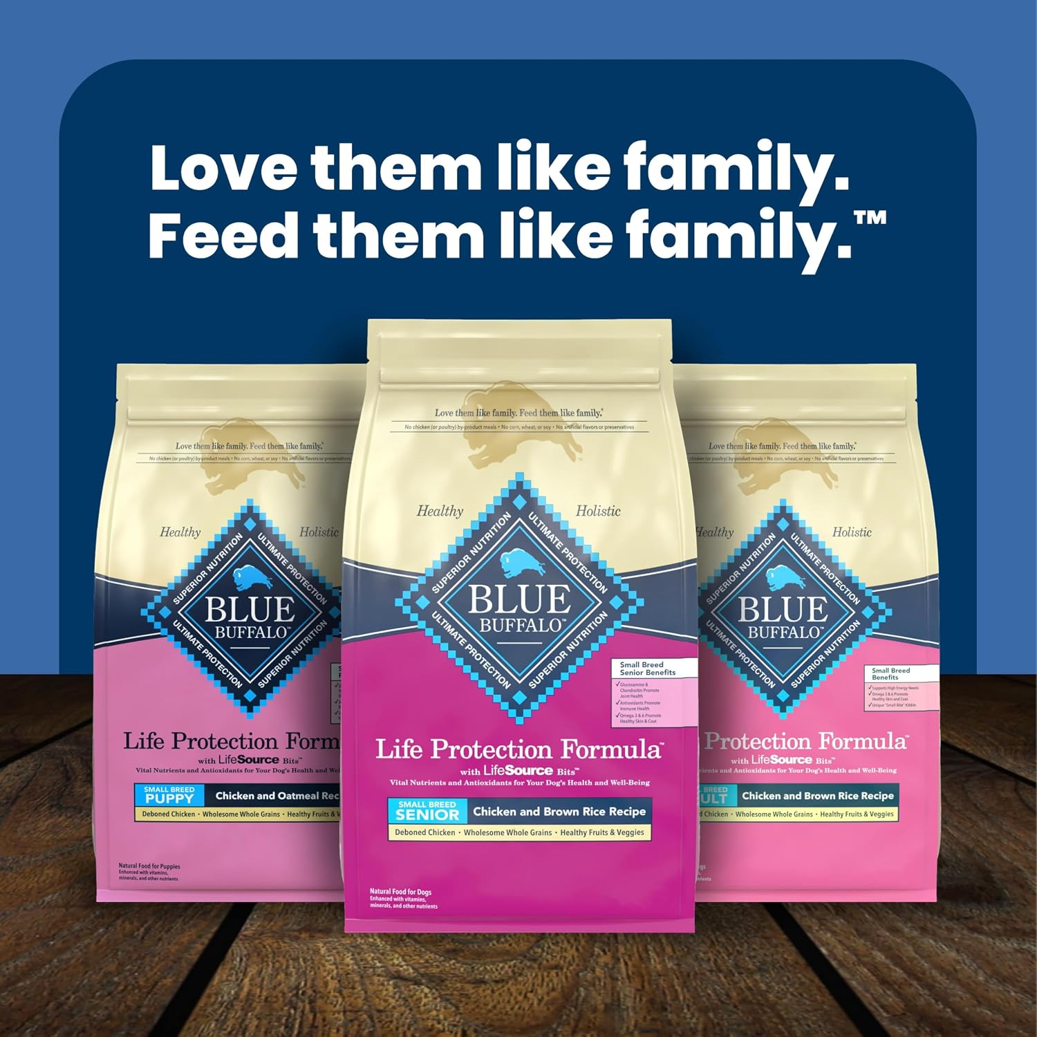 Blue Buffalo Life Protection Formula Small Breed Senior Dog Food – Giftable Nutrition Upgrade for Aging Small Breed Companions, 5 lb