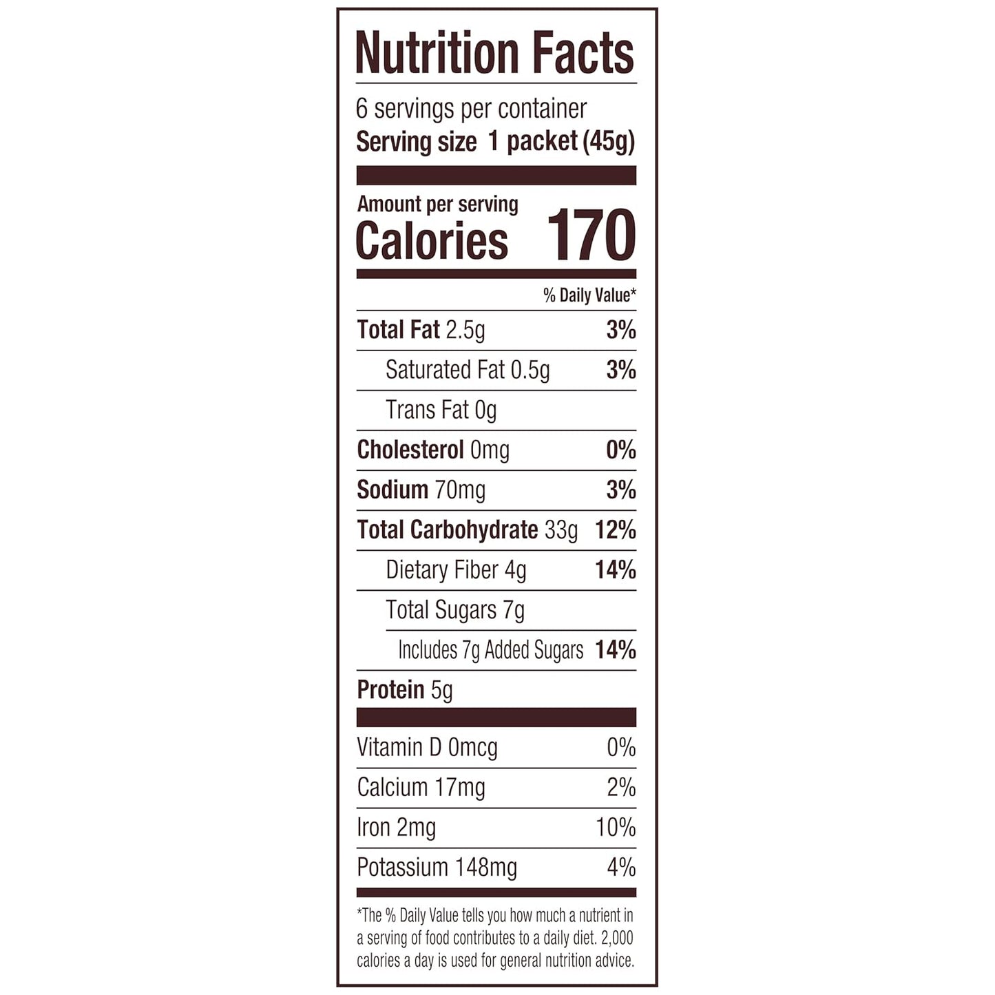 Bob's Red Mill Four-Grain Oat Blend Maple Brown Sugar – Fiber-Rich Breakfast for Health-Conscious Meal Planners, 6 Single-Serve