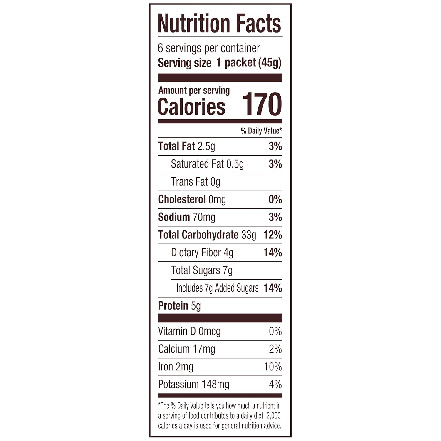Bob's Red Mill Four-Grain Oat Blend Maple Brown Sugar – Fiber-Rich Breakfast for Health-Conscious Meal Planners, 6 Single-Serve