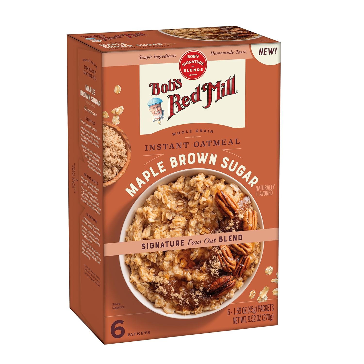 bob's signature four-grain oat blend (whole grain rolled oats, quick oats, scottish oats, oat bran)