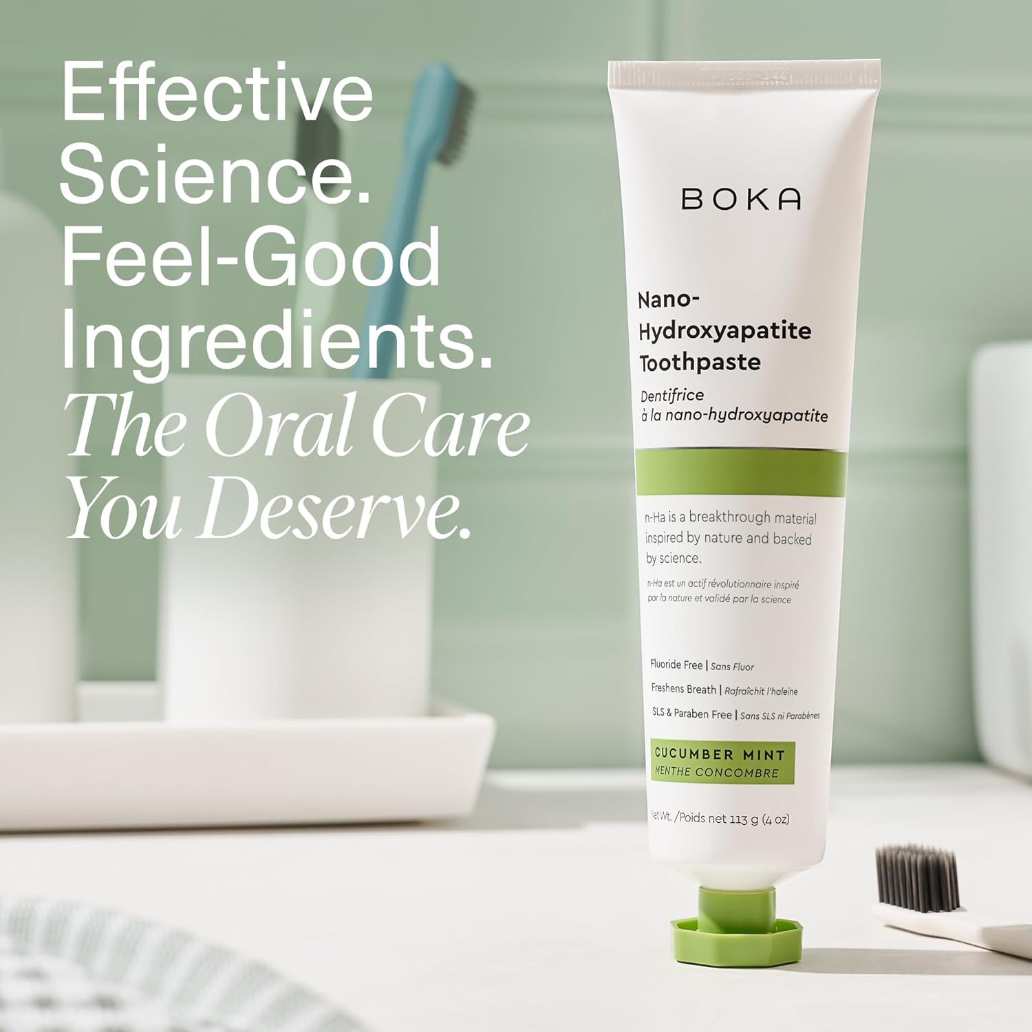 Boka Nano Hydroxyapatite Toothpaste – Wellness Gift for Women Who Love Clean Beauty, Valentine's Day Pick