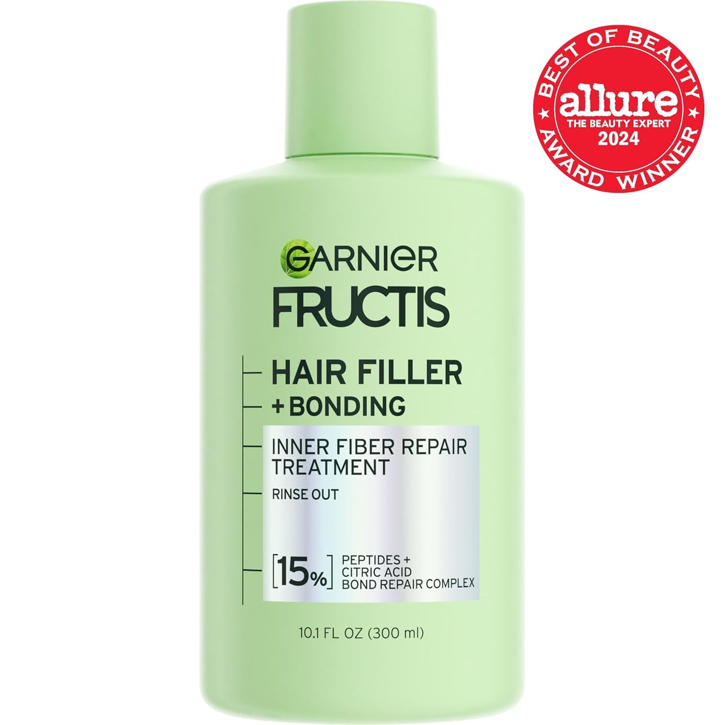 bond repair complex with 15% peptides and citric acid to fill and rebuild hair bonds
