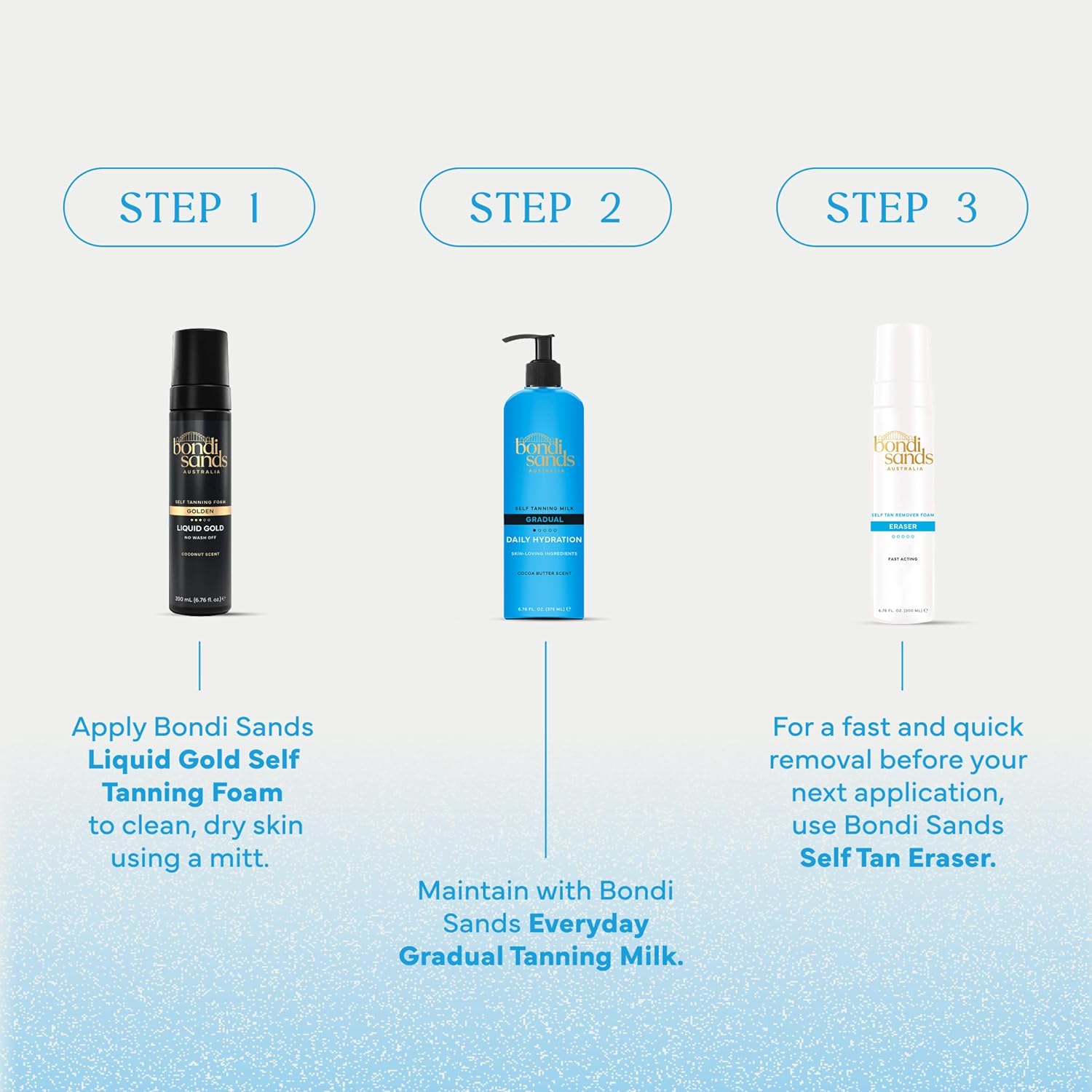 Bondi Sands Liquid Gold Self Tanning Foam | Pre-Adventure Tan for Outdoor Trips & Summer Events