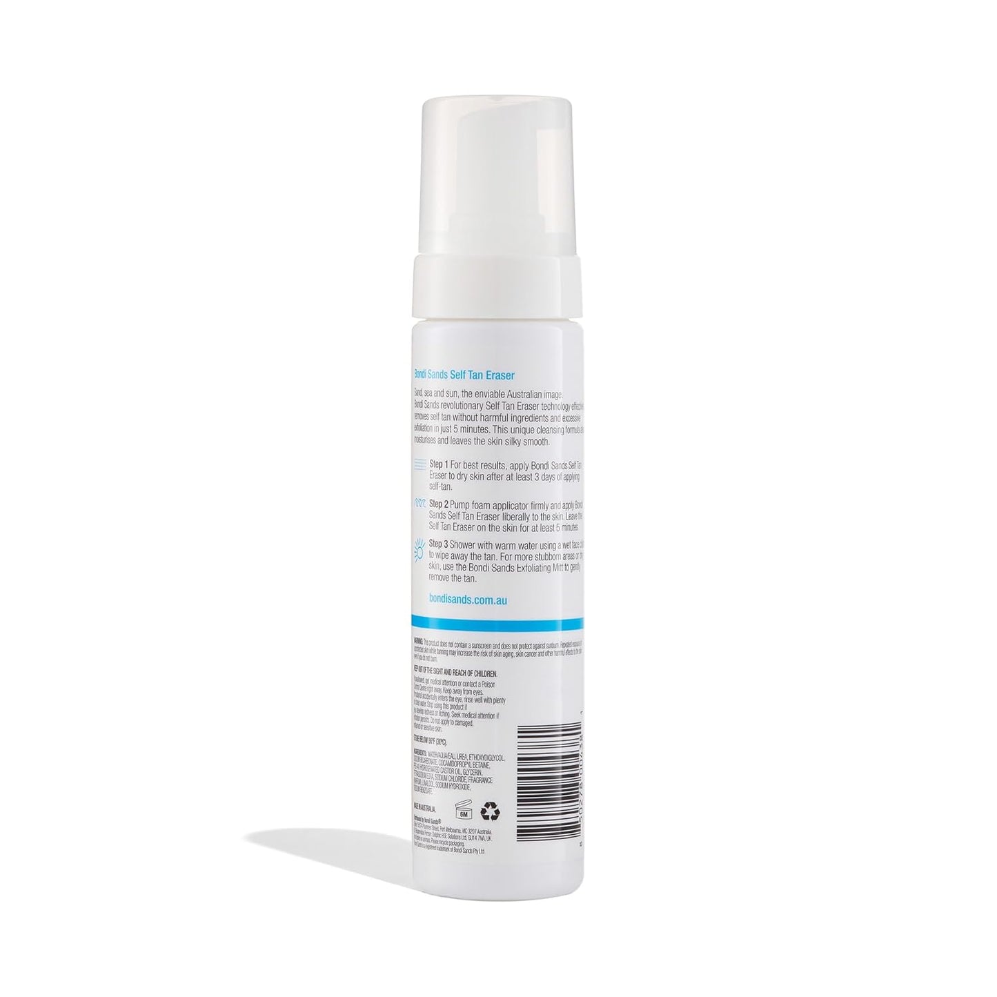 Bondi Sands Self Tan Eraser – Effortless 5-Minute Self-Tanner Prep for Clean Beauty Routines