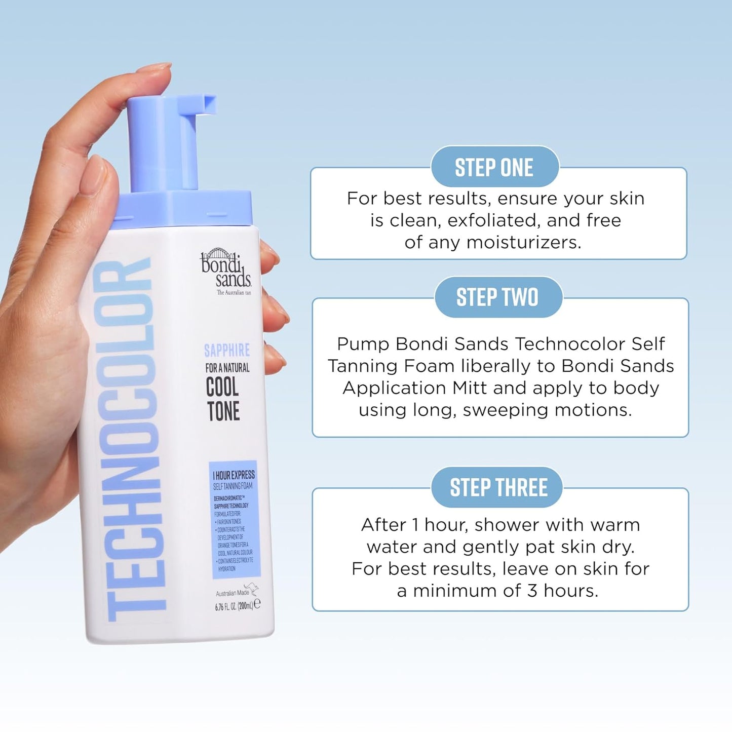 Bondi Sands Technocolor Premium Tan Gift – Four Shades to Match Any Skin Tone, Luxe Present for Beauty Lovers