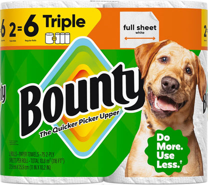 Bounty Triple Roll Paper Towels – Thoughtful Stocking Stuffer for College Students and Roommates
