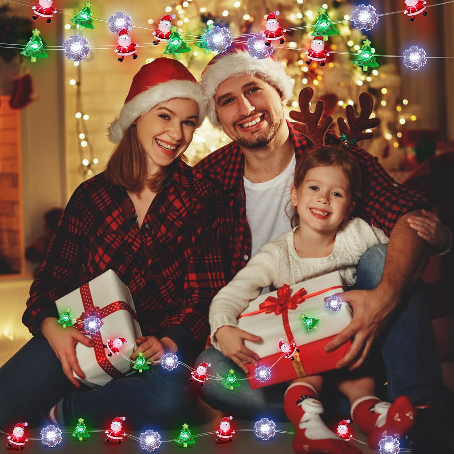 [BRAND] Portable 10FT Holiday Lights No Outlet Needed – Camping, Outdoor Dining, and Open Air Party Lighting