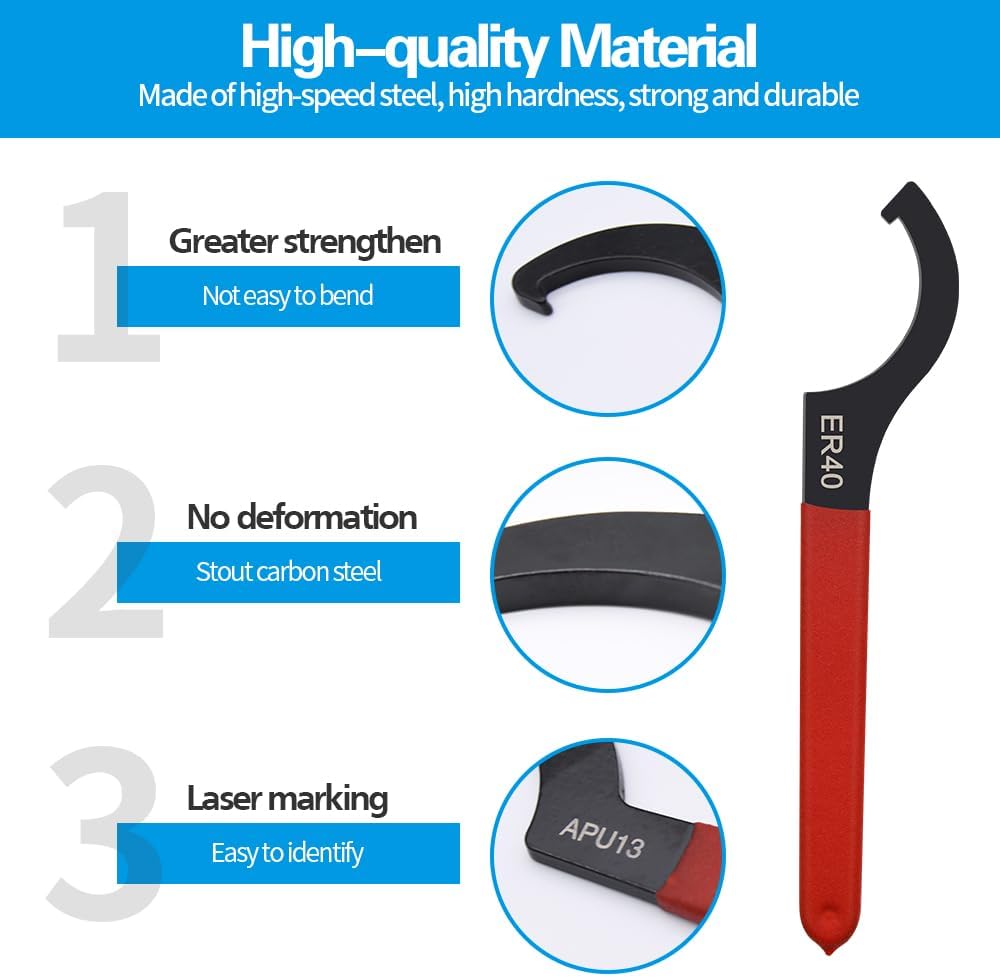 [Brand] Suspension Spanner Wrench Set – Secure C-Hook Design for Controlled High-Torque Adjustments