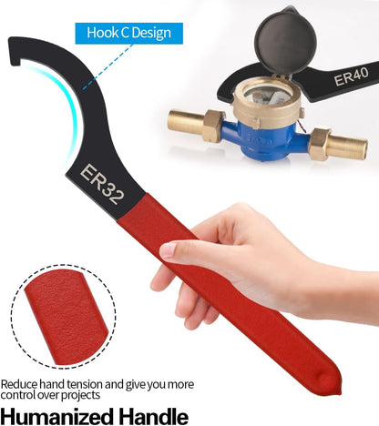 [Brand] Suspension Spanner Wrench Set – Secure C-Hook Design for Controlled High-Torque Adjustments