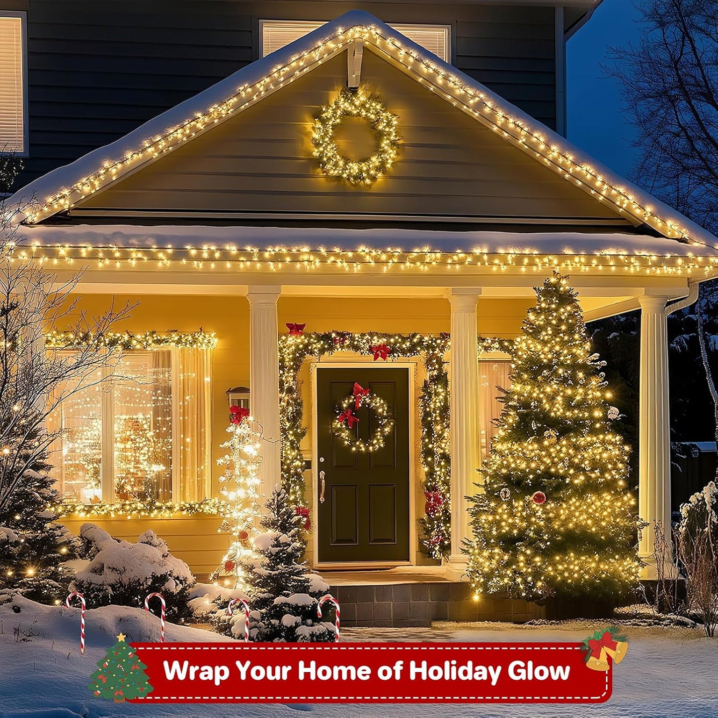 Brightown 66ft Kids Room String Lights – Auto Timer Shutoff for Bedtime, Cool to the Touch LEDs