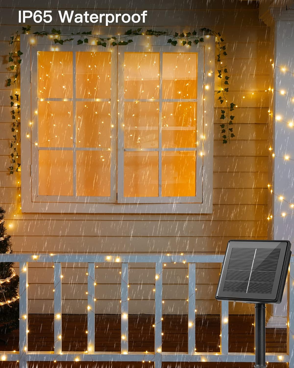 Brightown Solar String Lights – 8 Mode IP65 Waterproof LED Lights for Fence Line, Gazebo and Outdoor Entertaining
