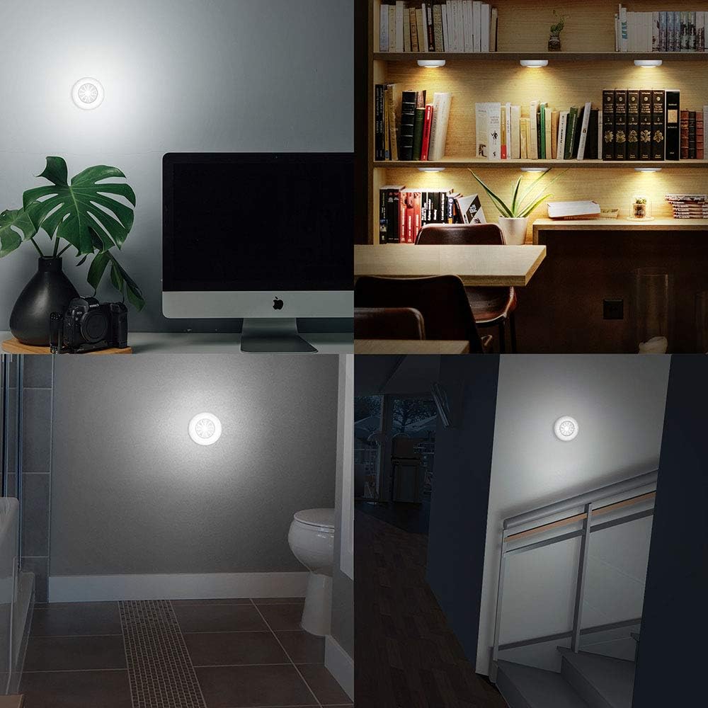 Brilliant Evolution Touch Puck Light Bundle – Cool-Run Battery Lights for Chore Charts, Bedtime Routines and Hallways