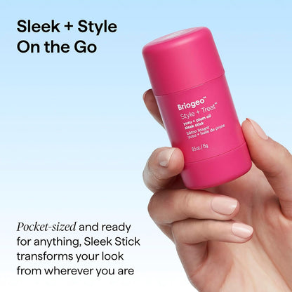 Briogeo Style + Treat Hair Styling Sleek Stick – Silicone-Free Hair Wellness Pick for Wind-Down Bath Time Finishing Touches