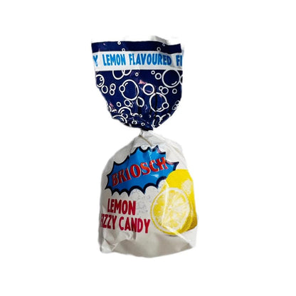 Brioschi Effervescent Lemon Italian Candy – Shelf-Stable Novelty Treat for Family Pantry