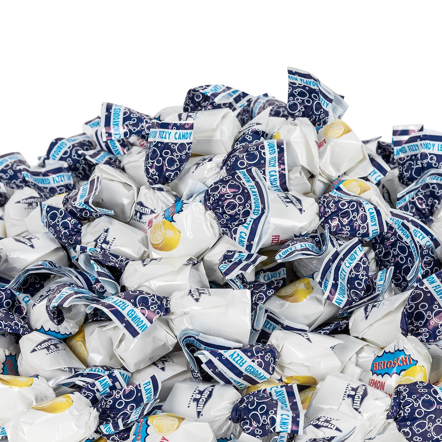 Brioschi Effervescent Lemon Italian Candy – Shelf-Stable Novelty Treat for Family Pantry