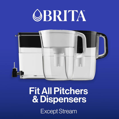 Brita Elite Pitcher Filter Replacements – Self-Care Hydration Station for the Refrigerator and Snack Nook