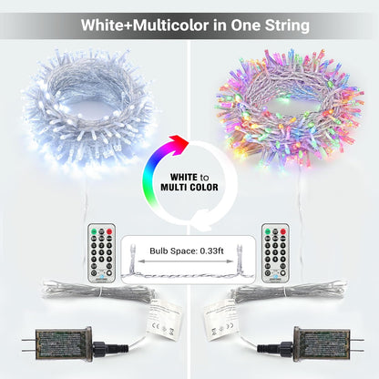 Brizled Color Changing String Lights – 11 Modes with Remote for Living Room Ambiance and Winter Home Styling