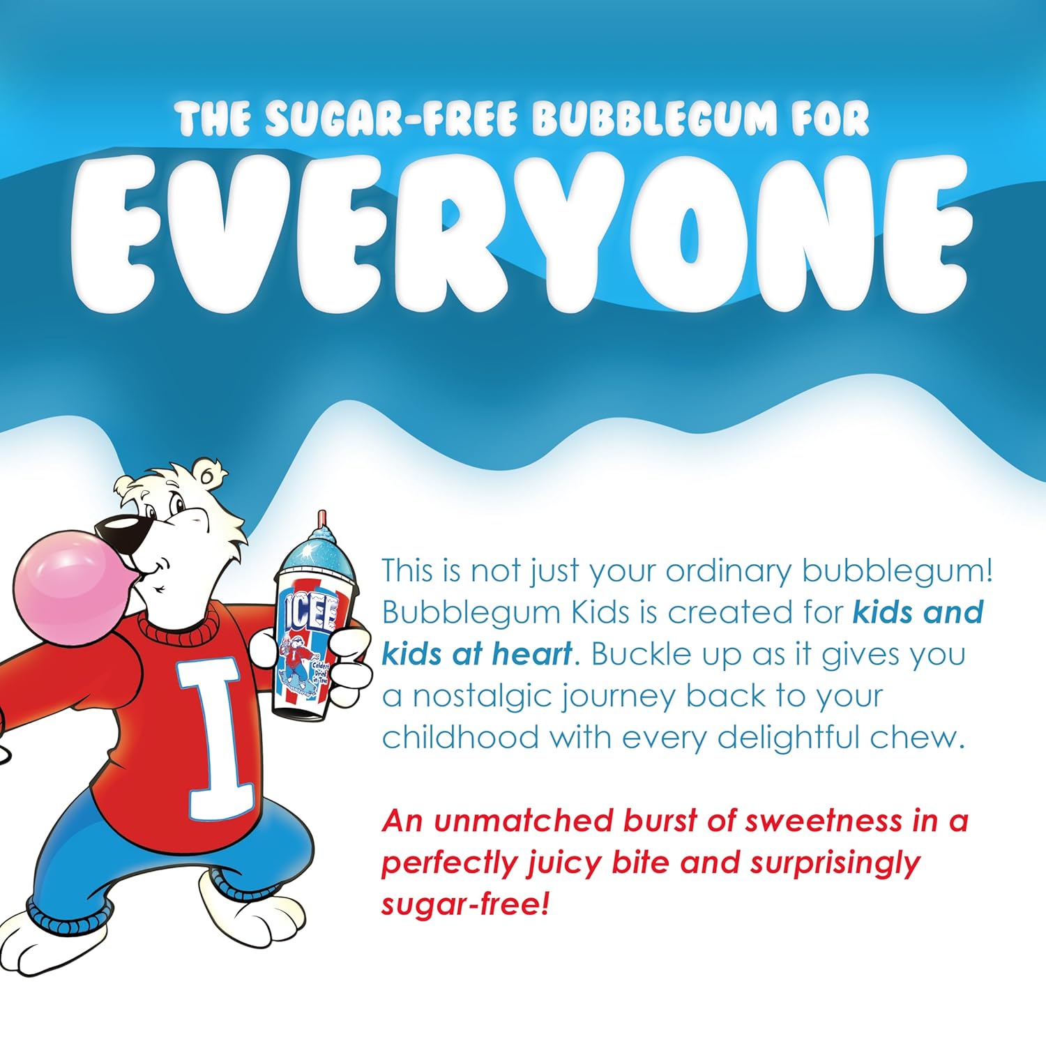 Bubblegum Kids Bubblegum – Fun Birthday Party Favor for Kids' Celebrations and Classroom Treats