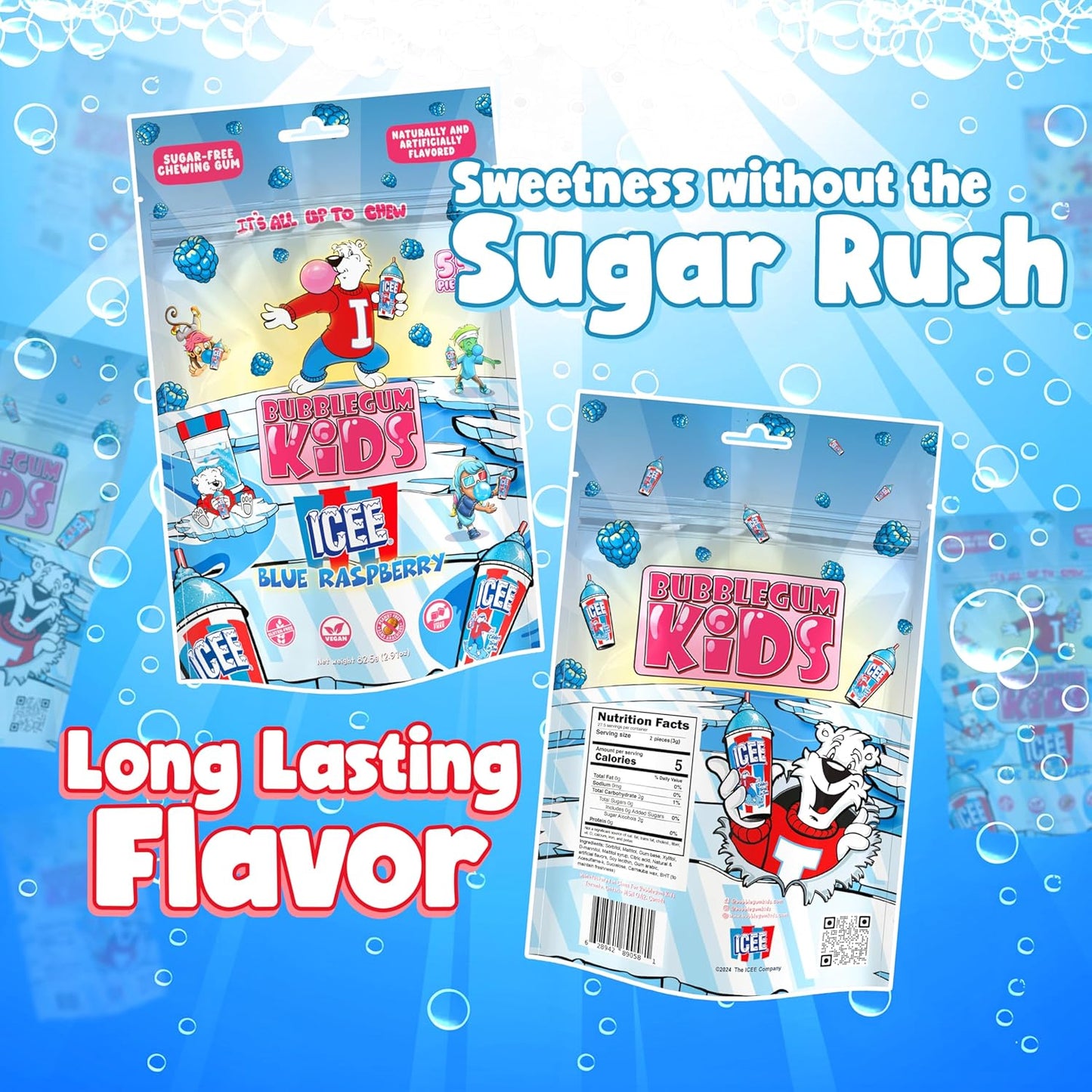 Bubblegum Kids Bubblegum – Fun Birthday Party Favor for Kids' Celebrations and Classroom Treats