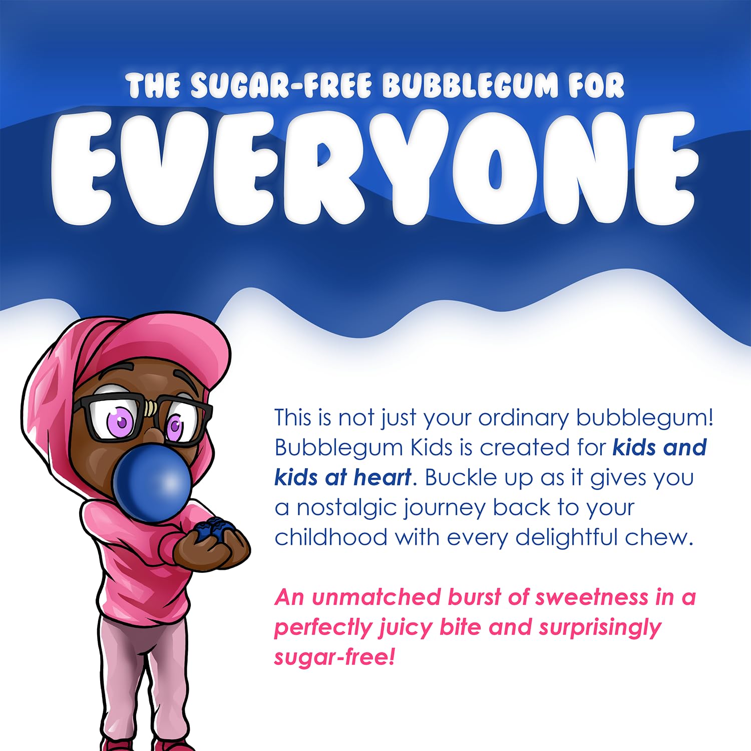 Bubblegum Kids Sugar Free Gum – Variety Pack Gift for Coworkers, Friends, and Travelers Who Love Multi-Flavor Gum