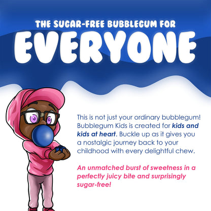 Bubblegum Kids Sugar Free Gum – Variety Pack Gift for Coworkers, Friends, and Travelers Who Love Multi-Flavor Gum