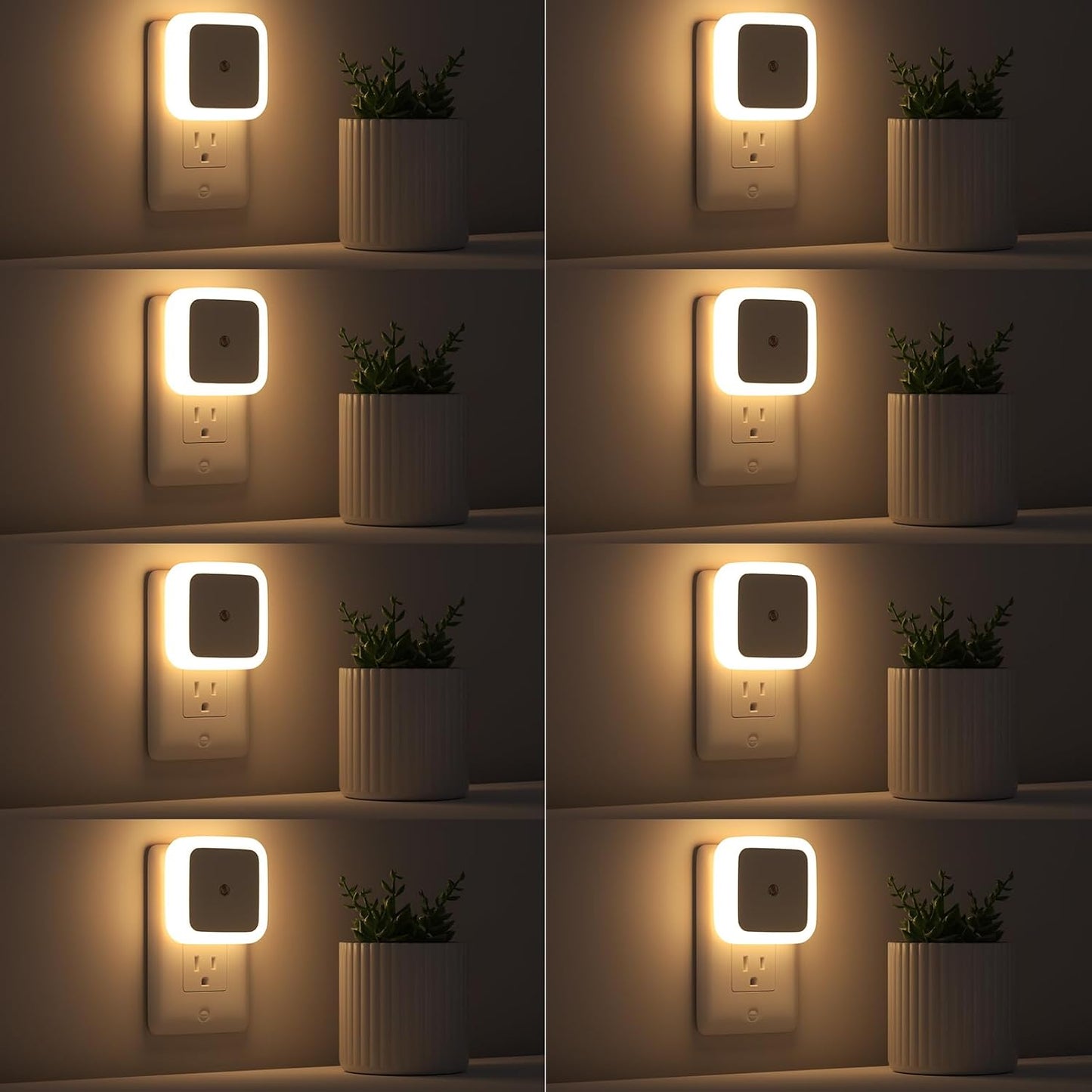 built-in light sensor for automatic dusk-to-dawn on/off operation