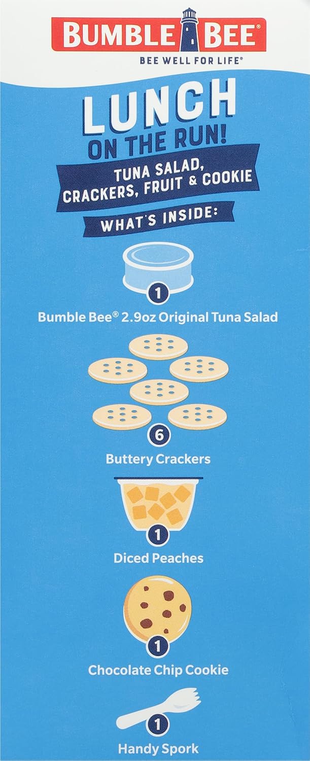 Bumble Bee Lunch On The Run Tuna Kit for Children Lunchbox and Car Ride, Complete No Prep School Lunch in One Box