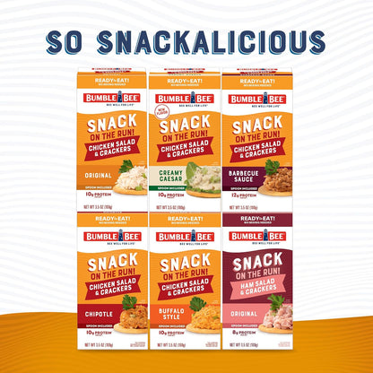 Bumble Bee Snack on the Run Chicken Salad Kit – Safe Lunchbox Staple for Picky Eaters, Single-Serve with Disposable Spoon