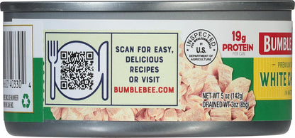 Bumble Bee White Chicken in Water 5 oz Can – Gluten-Free Keto Snack for Self-Care Lunches and Personal Nutrition