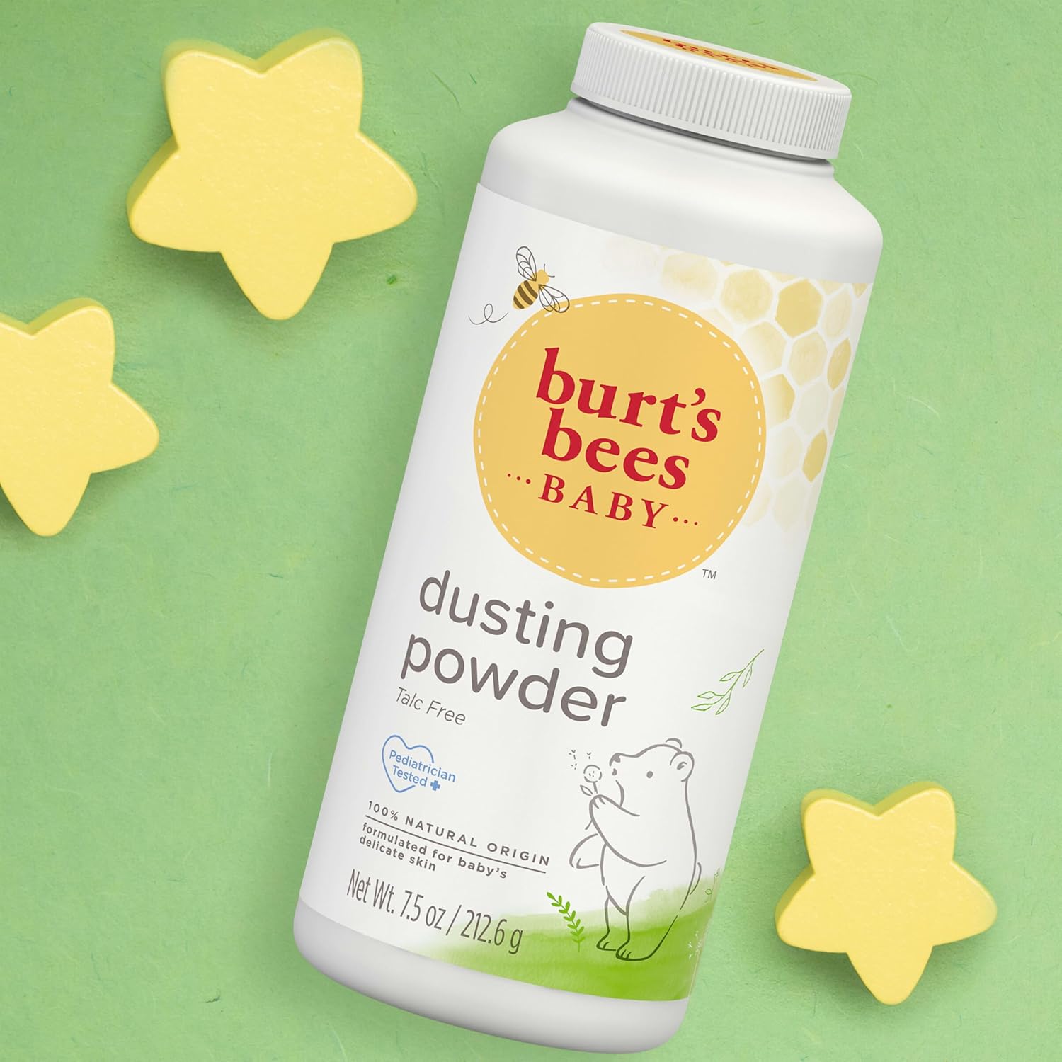 Burt's Bees Baby Dusting Powder, Chemical-Free Baby Powder Free from Parabens, Phthalates & SLS, Hypoallergenic, 7.5 oz