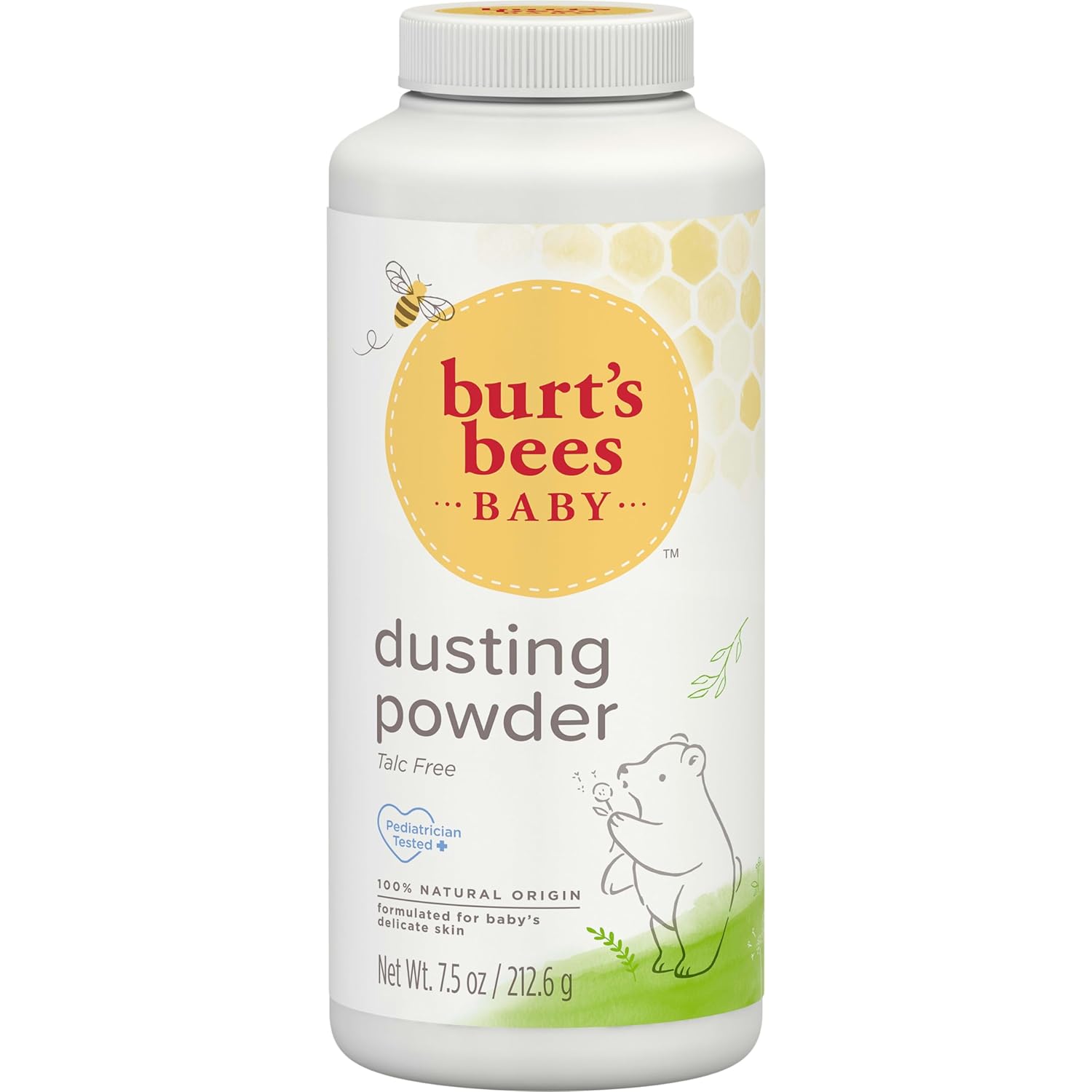 Burt's Bees Baby Dusting Powder, Chemical-Free Baby Powder Free from Parabens, Phthalates & SLS, Hypoallergenic, 7.5 oz