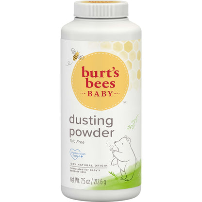 Burt's Bees Baby Dusting Powder, Chemical-Free Baby Powder Free from Parabens, Phthalates & SLS, Hypoallergenic, 7.5 oz